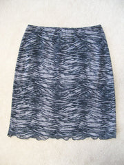 Zebra-print skirt