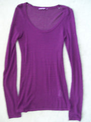 Purple long-sleeve shirt
