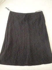 Black A-line skirt w/ Lace detail