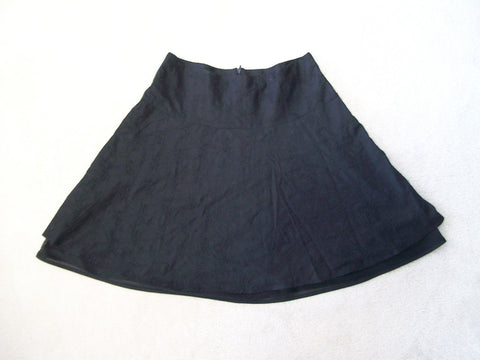 Black A-line skirt