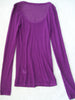 Purple long-sleeve shirt