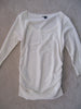 White ¾-sleeve shirt
