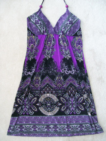 Purple Halter Dress